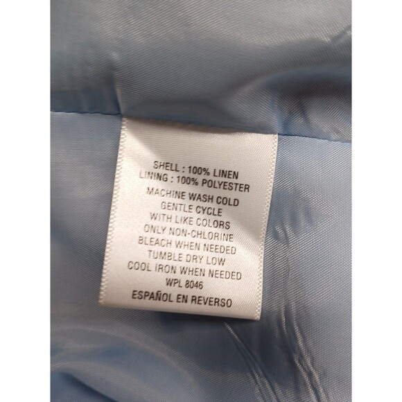 Tasso Elba 100% Linen Sport Coat Blazer Jacket Lined 2 Button Beige Men’s Sz XL - Picture 9 of 9